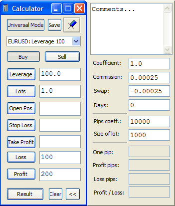 Calculator of Trader Screenshot